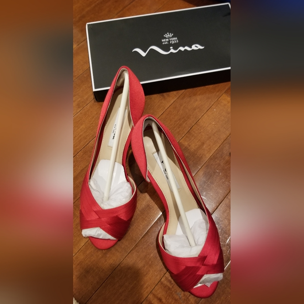 Nina Contesa Red Rouge Elegant Red Women's Shoes